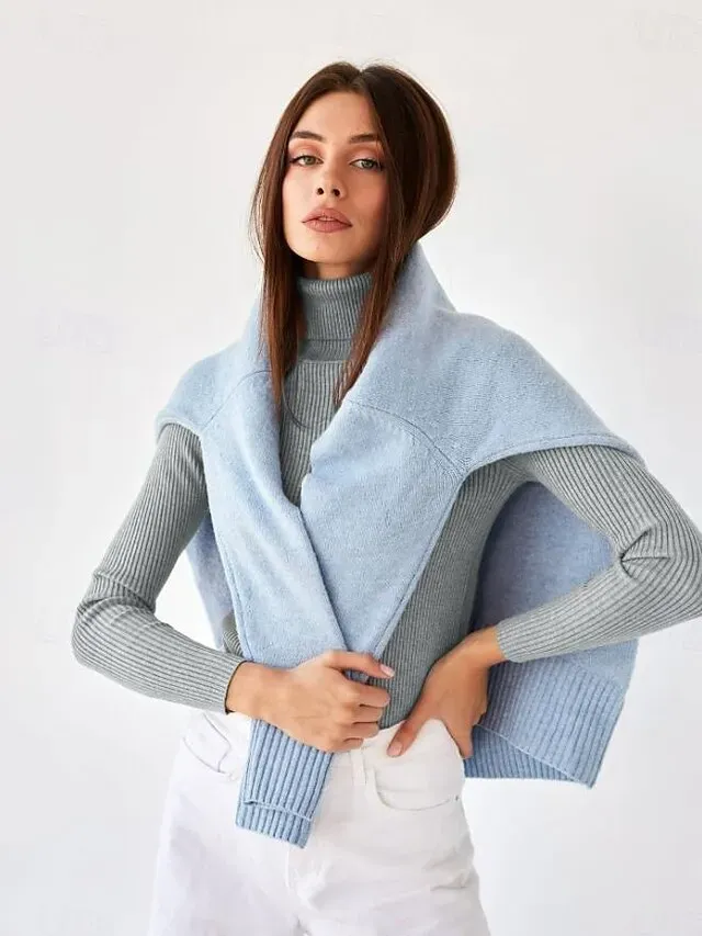 Women's Sweater Casual Soft Pure Color Ribbed Turtleneck Knitted Long Sleeve Regular Tops Knit Outdoor Daily Weekend Black White Fall Winter