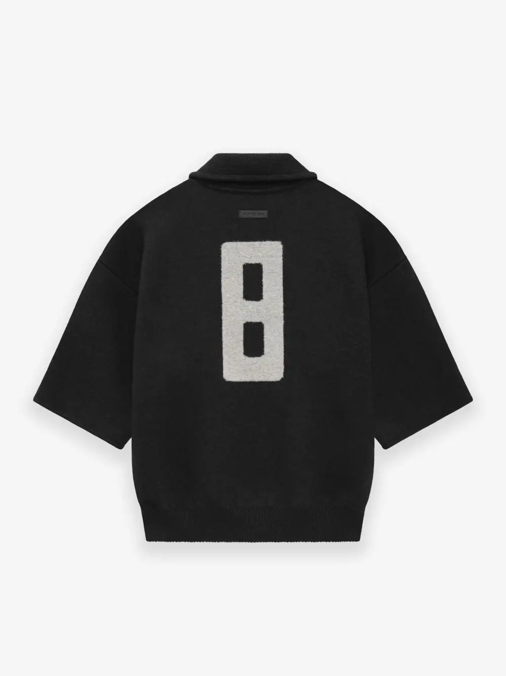 Wool 3/4 Sleeve Polo Sweater