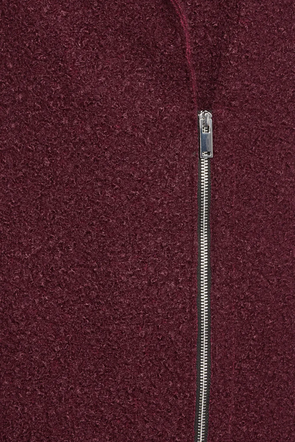 YOURS Curve Grey Boucle Biker Coat