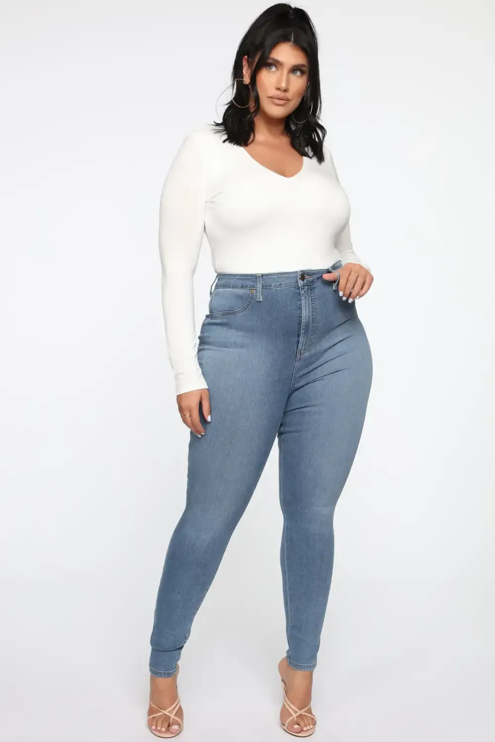 Flex Super High Rise Skinny Jeans - Light Wash
