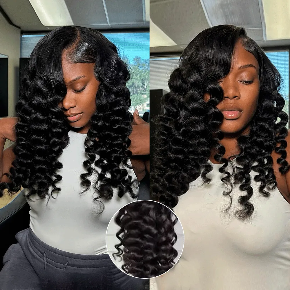 Sterly Bouncy Wand Curly Wig 7×6 / 13×6 Undetactable HD Lace Human Hair Wig