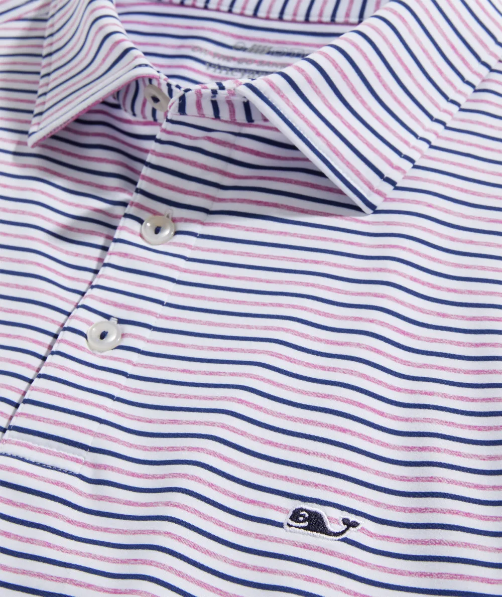 Tri-Color Bradley Stripe Sankaty Polo