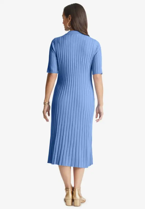 Ribbed Henley Dress