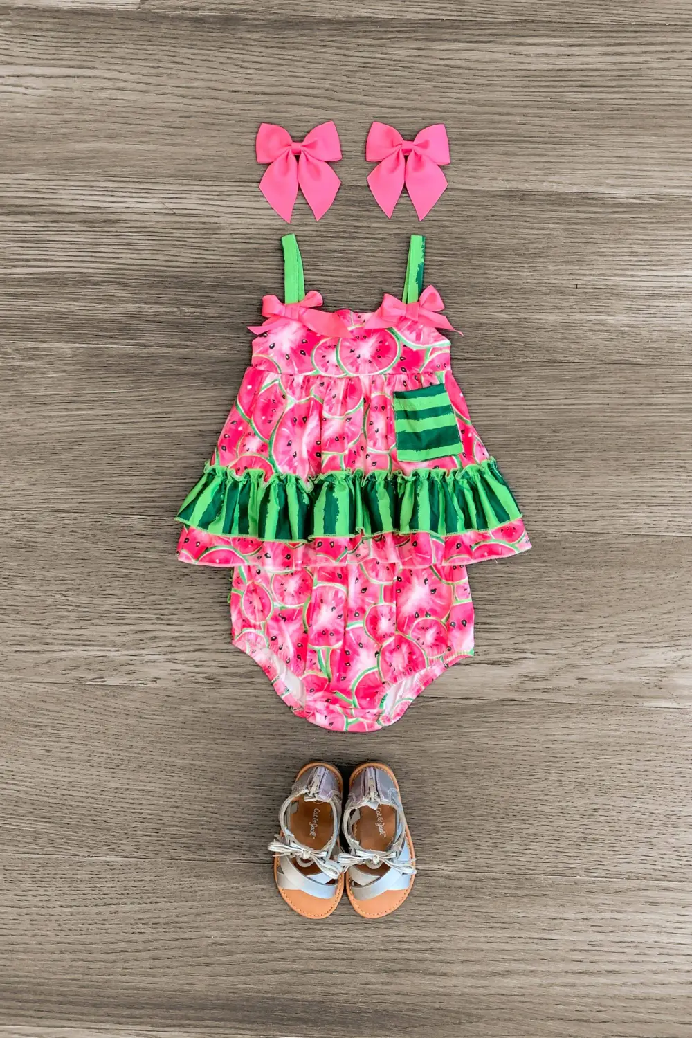 Pink Watermelon Bloomer Set