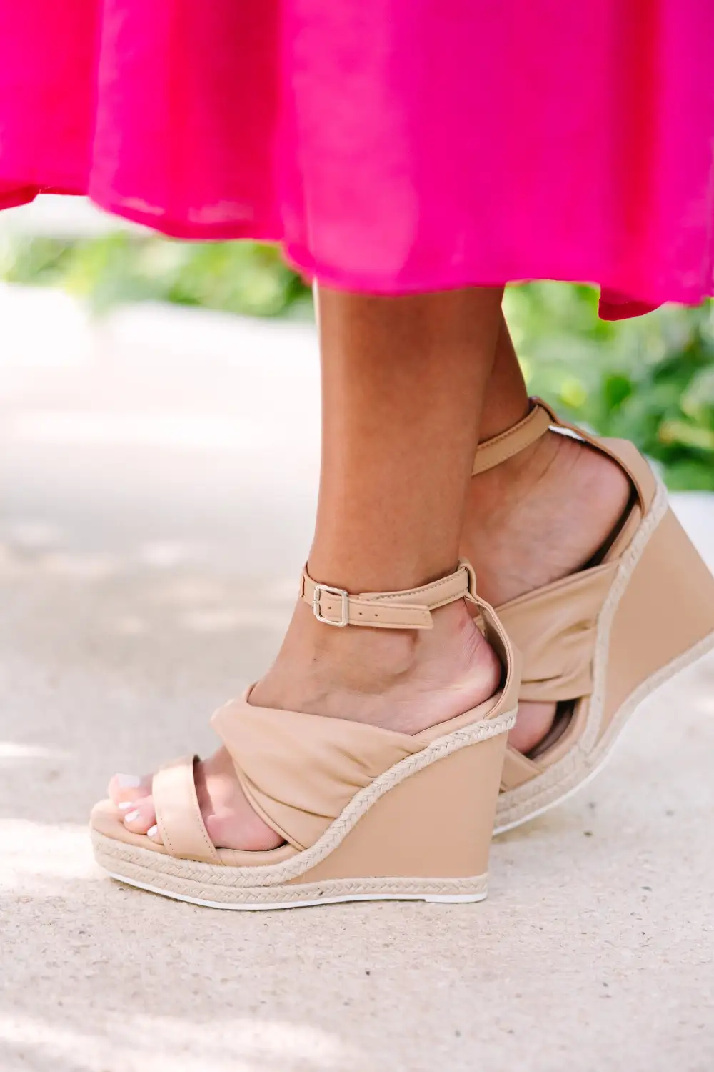 Looking Up Toffee Brown Wedges