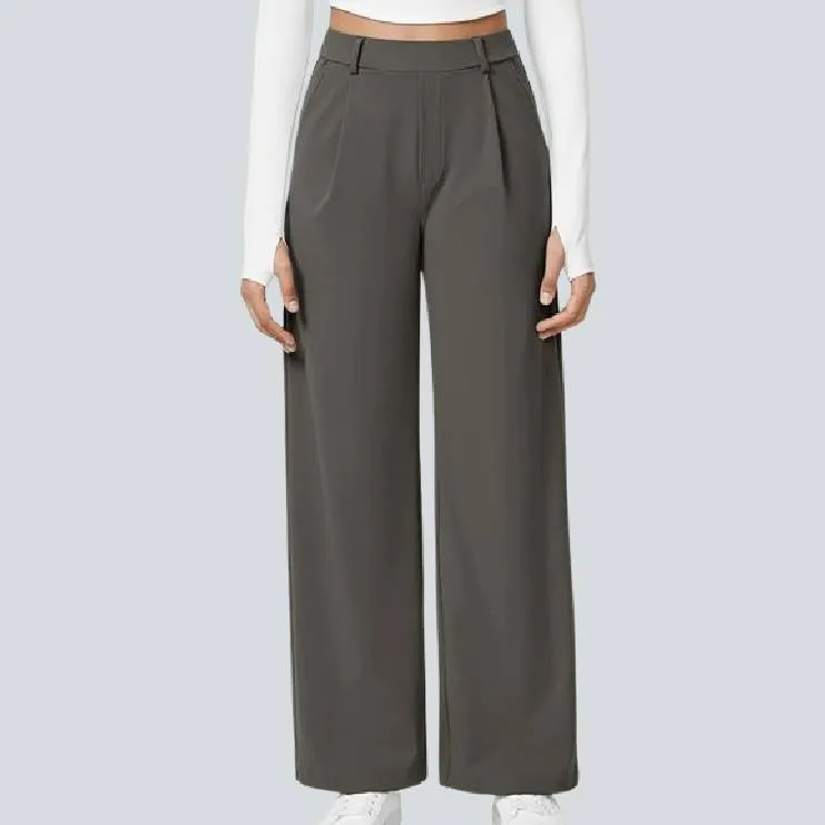 High Waisted Work Pants for Women Business Casual Outfits Office Dress Pants Trousers with Pockets