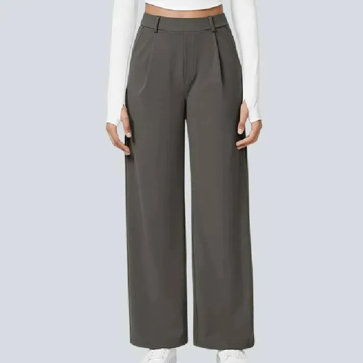 High Waisted Work Pants for Women Business Casual Outfits Office Dress Pants Trousers with Pockets