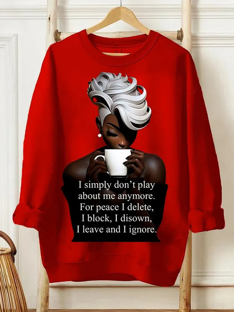 I Leave And I Ignore Long Sleeve Sweatshirt