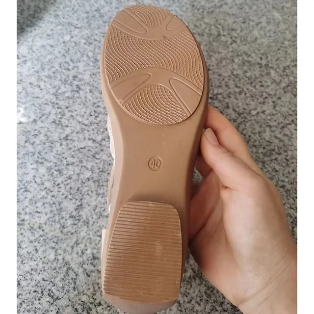 Women's Sandals Wedge Sandals Gladiator Sandals Roman Sandals Sparkly Sandals Outdoor Daily Beach Summer Wedge Heel Peep Toe Elegant Classic Casual Faux Leather Zipper Solid Color Black Champagne