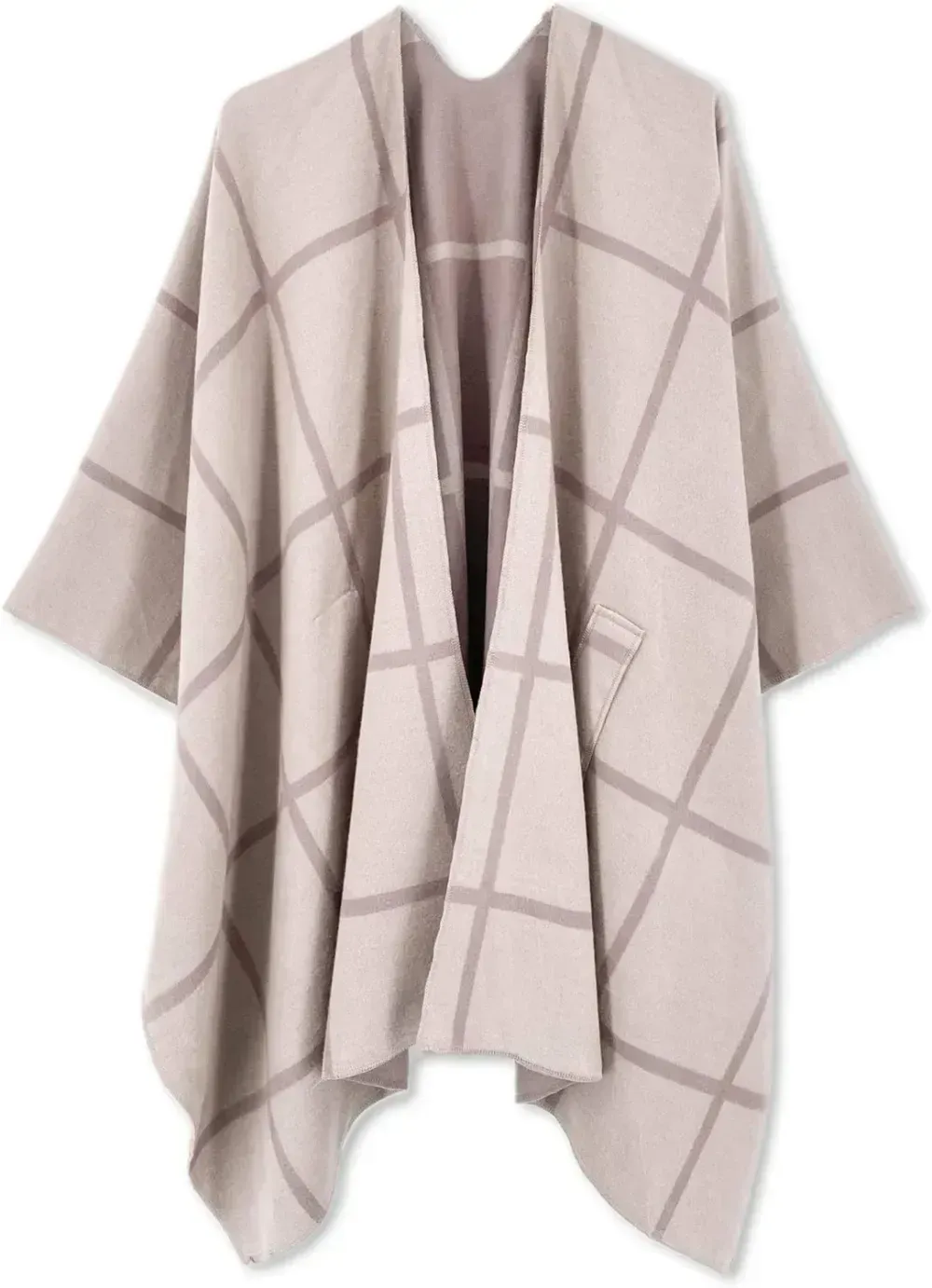 Women's Shawl Wrap Poncho Ruana Cape Open Front Cardigan Shawls for Fall Winter