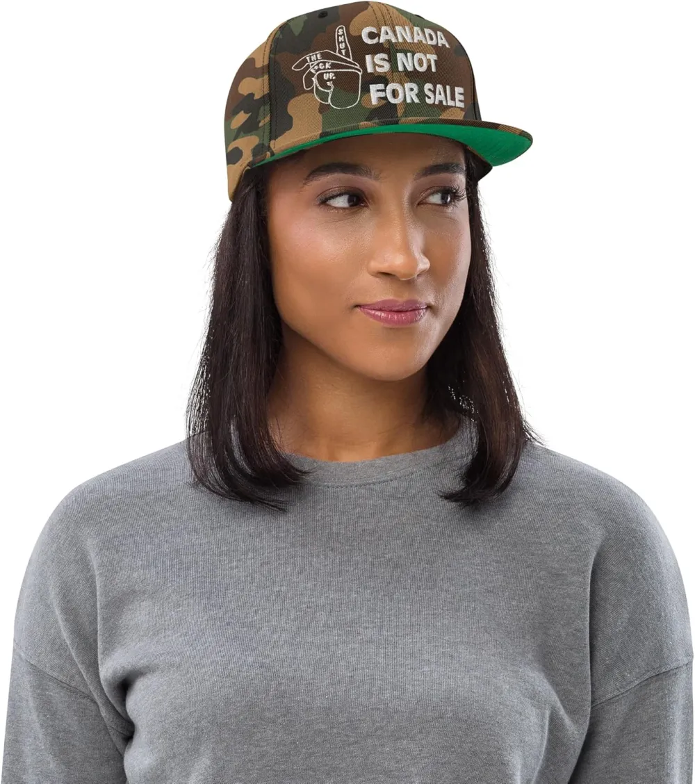 Canada is NOT for Sale Snapback Hat Bold Silence Sign