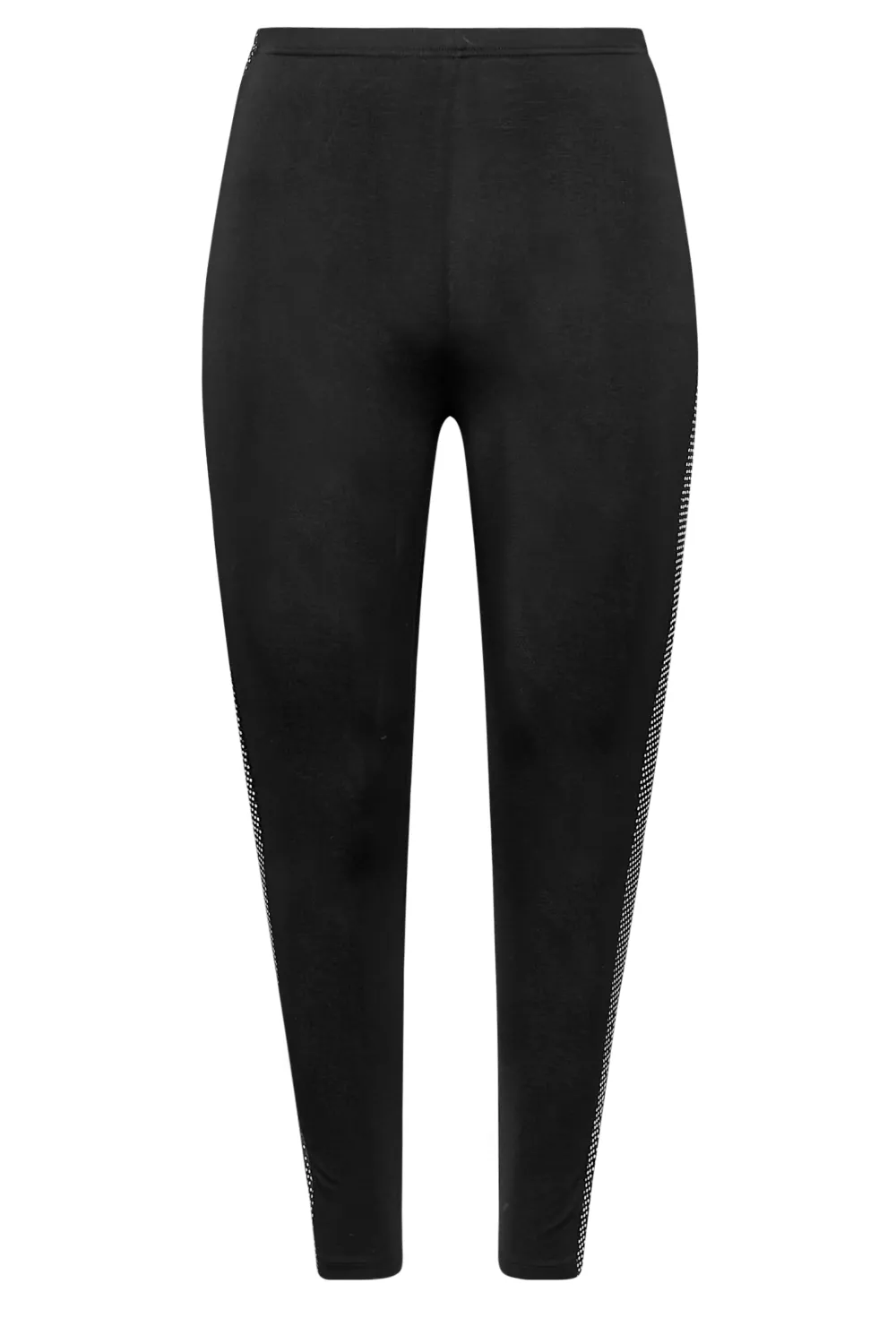 YOURS Curve Black Sequin Side Stretch Leggings