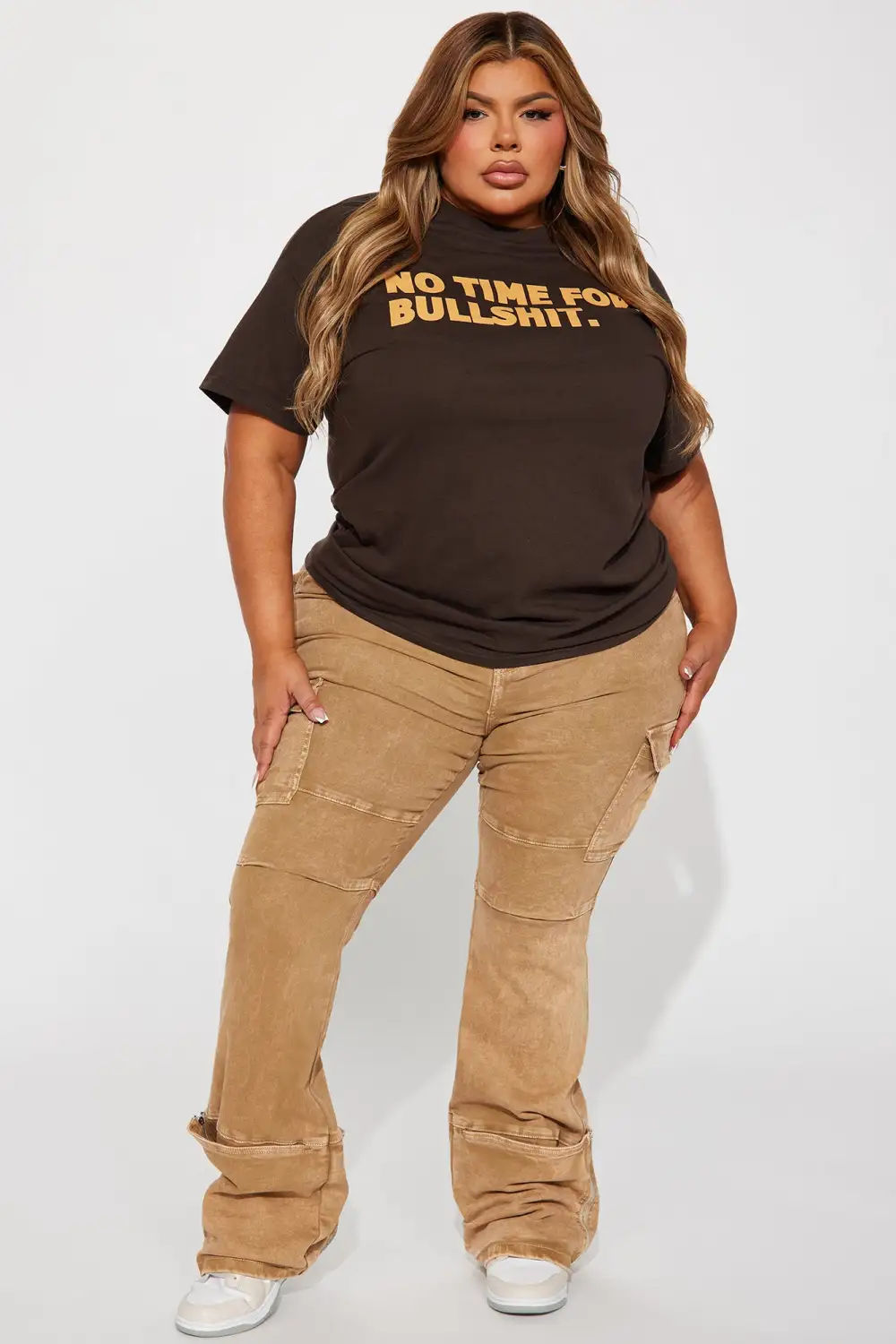 No Time For BS Tshirt - Brown