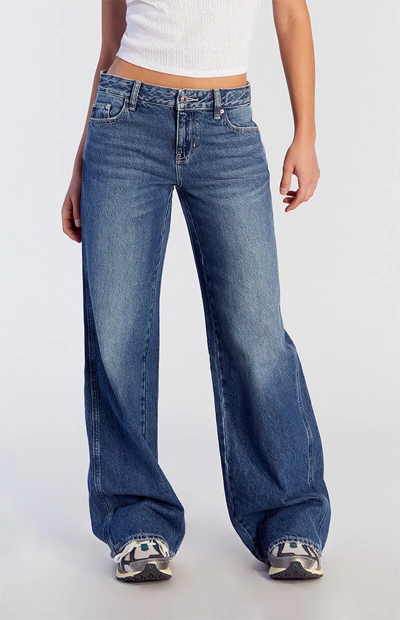 PacSun Casey Low Rise Baggy Jeans Medium Indigo