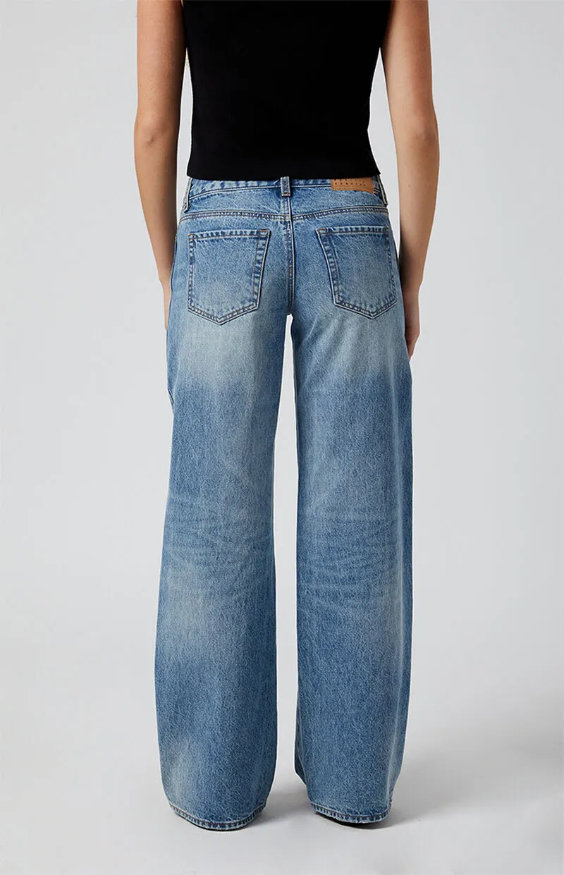 PacSun Casey Asymmetrical Low Rise Baggy Jeans