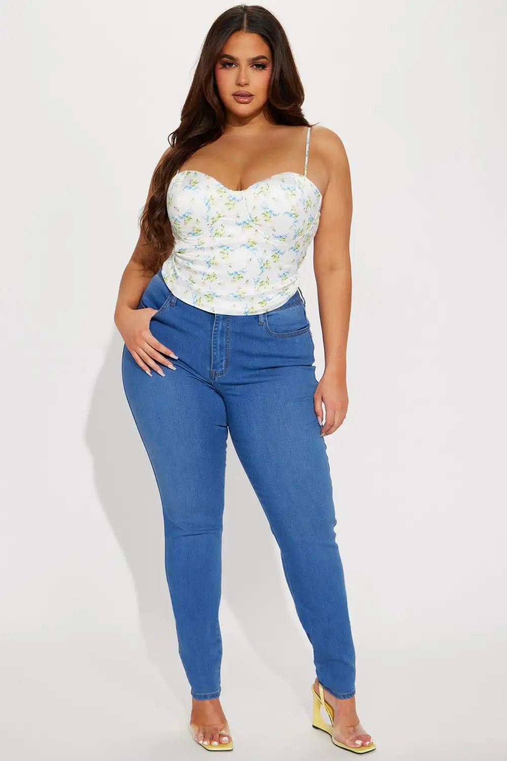 Petra Floral Top - Off  White/combo