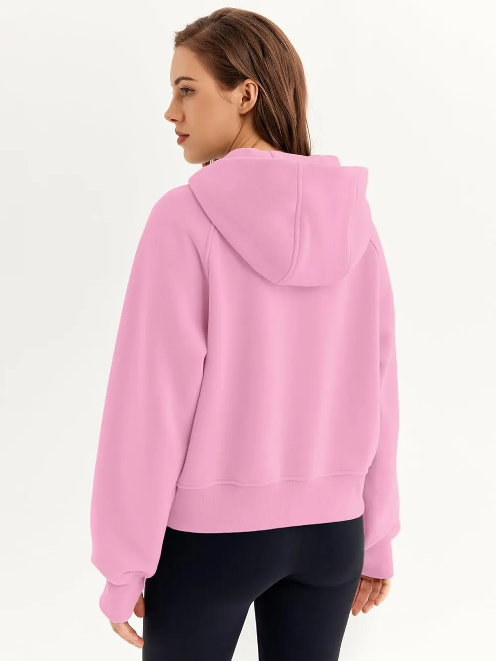 Womens Zip Up Hoodies Fleece Jackets Oversized Sweatshirts Fall Fashion Outfits 2024 Sweaters Winter Clothes