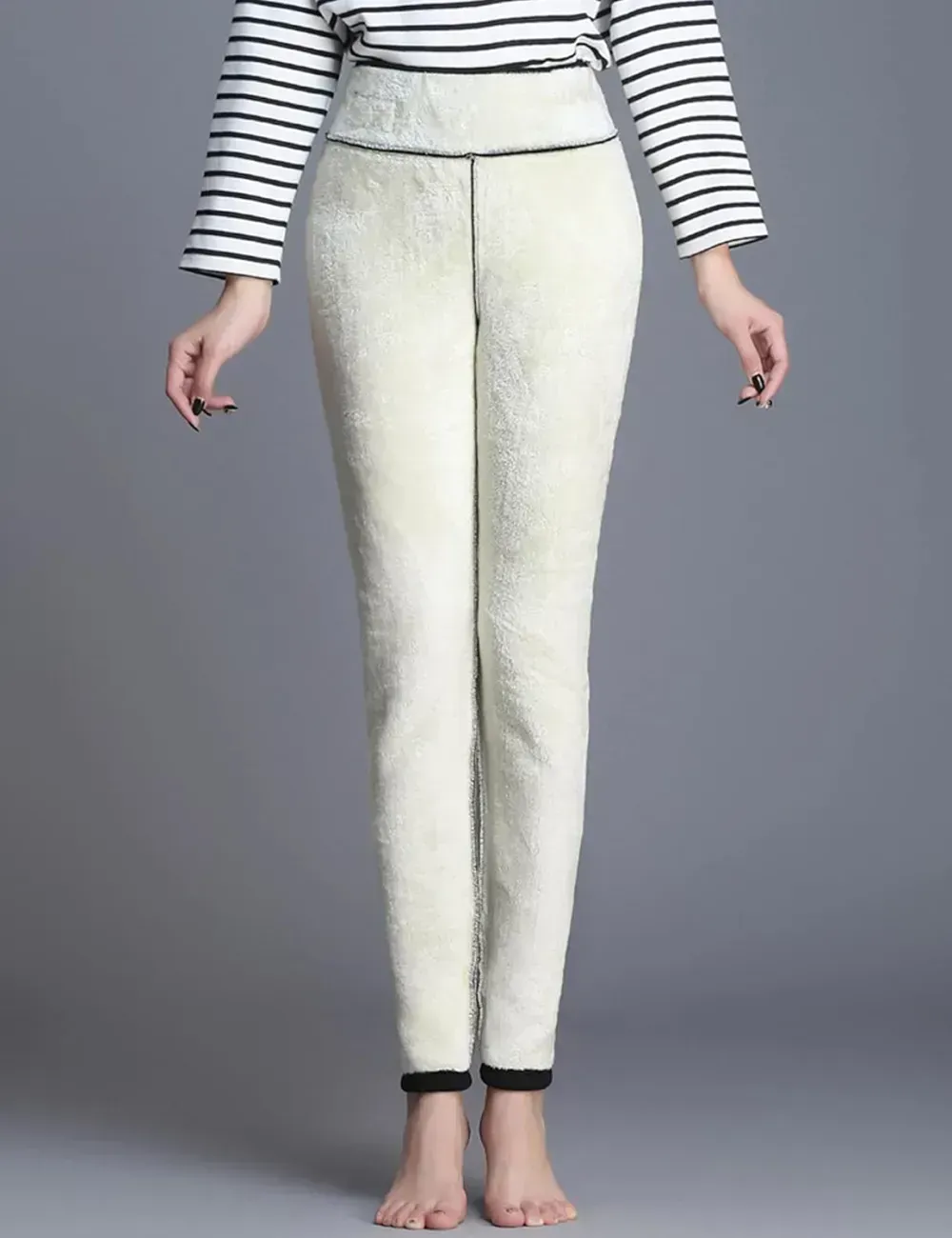 Women's Winter Warm Athletic Sweatpants Sherpa Lined Joggers Fleece Pants