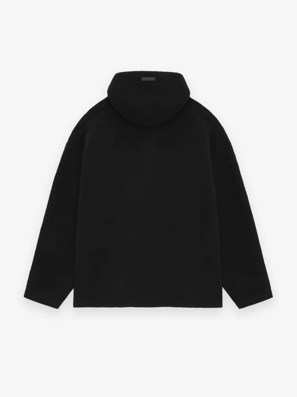 Merino Boucle Polo Hoodie