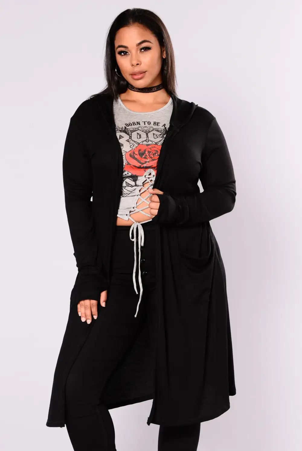 Sunday Kind Of Love Duster Jacket - Black