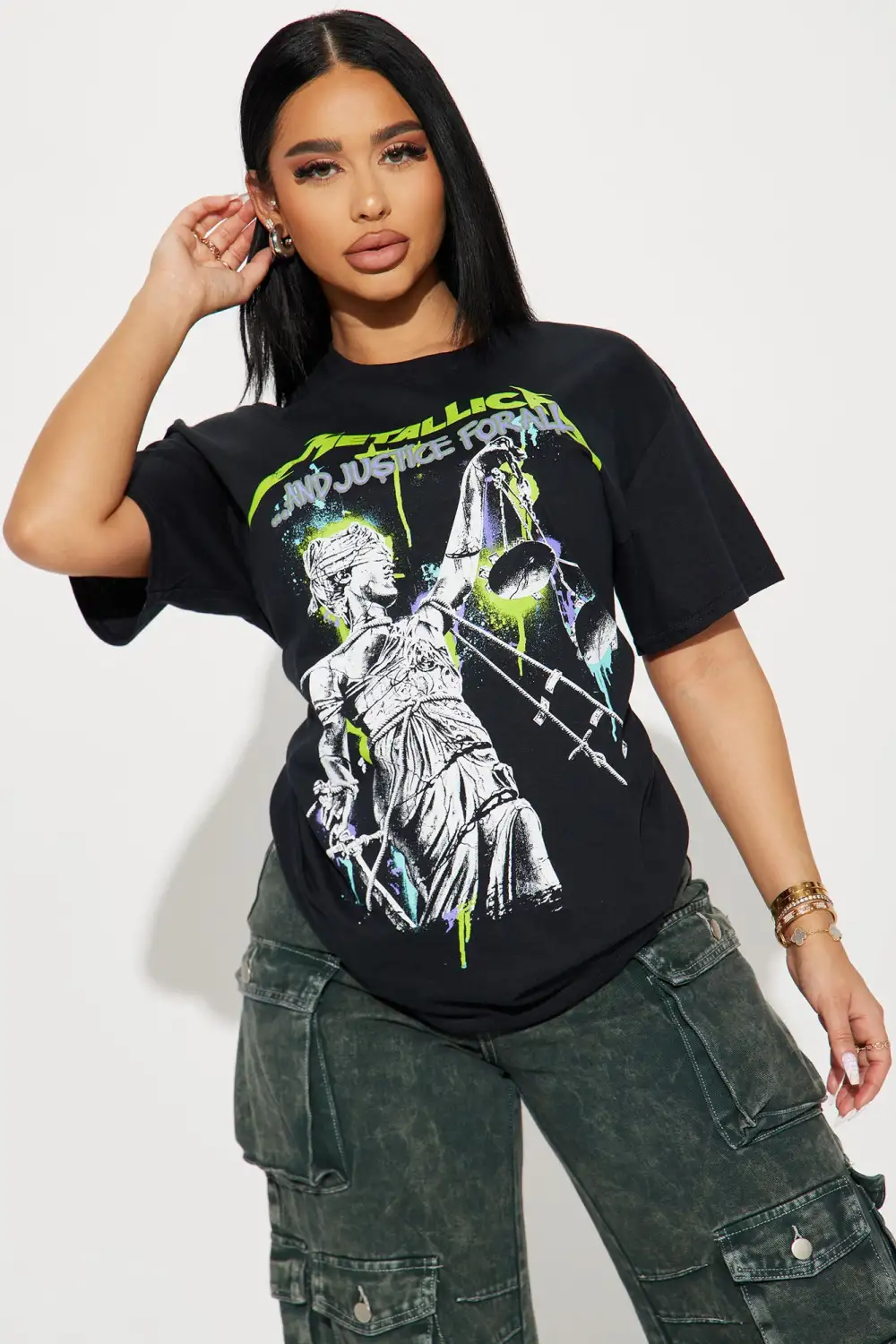 Justice For All Metallica Graphic Tee - Black