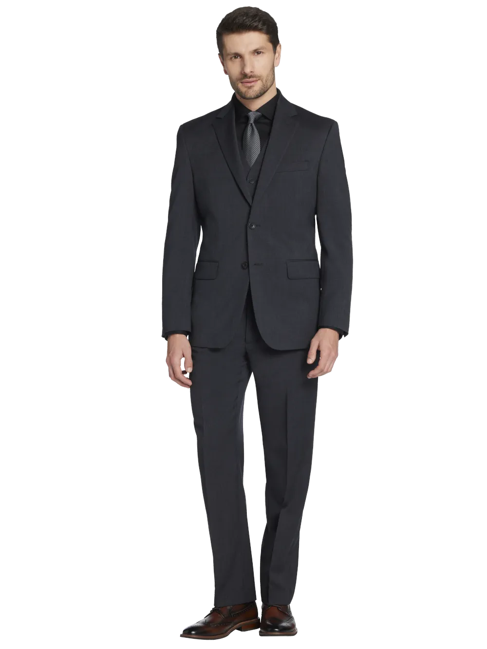 Pronto Uomo Platinum Executive Fit Wool Blend Suit Jacket