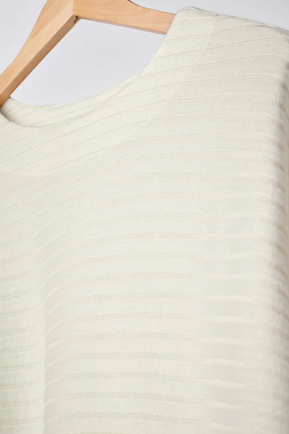 EVANS Curve Cream Ribbed Soft Touch Jumper