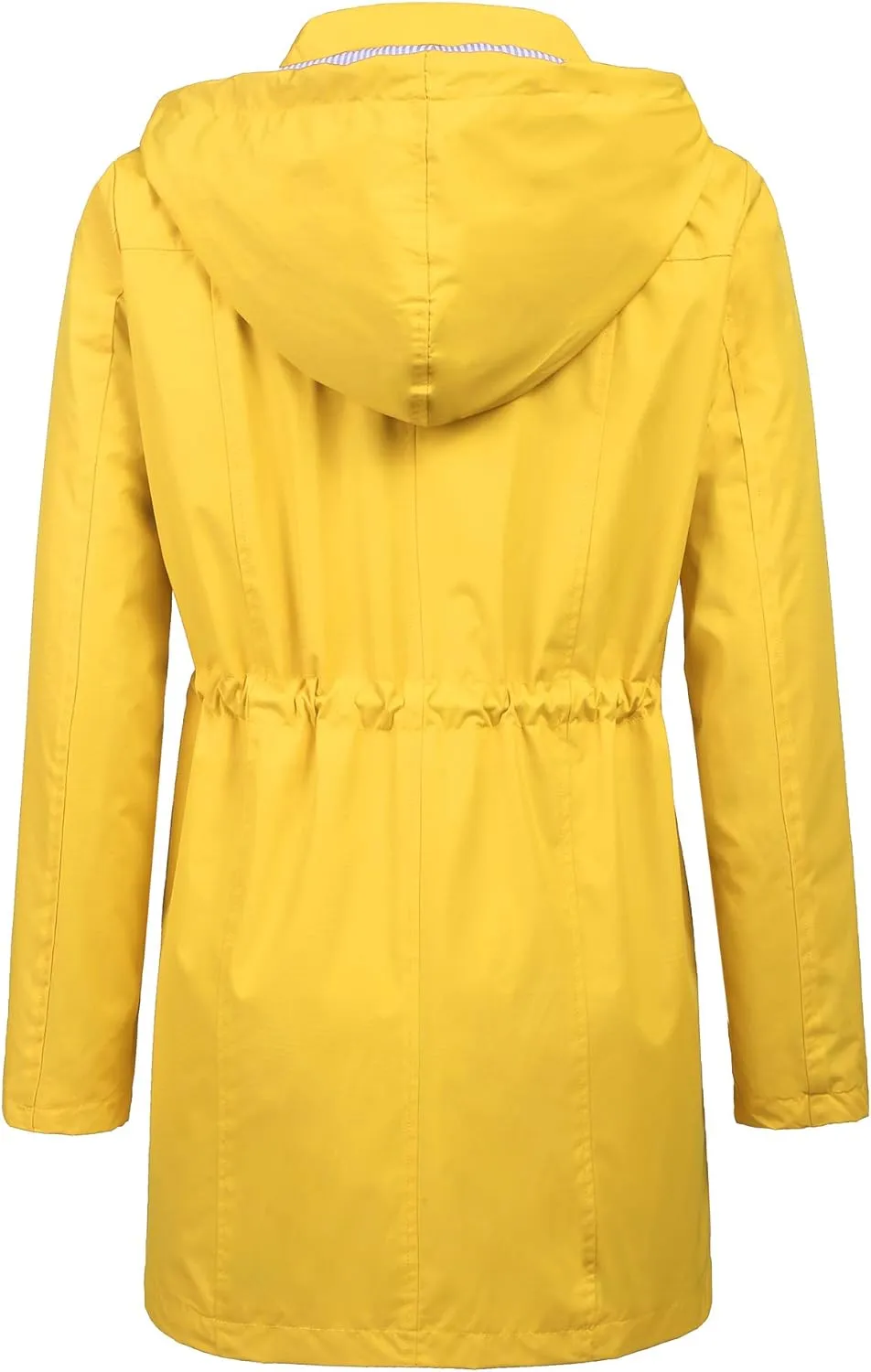 LOMON Raincoat Women Waterproof Long Hooded Trench Coats Lined Windbreaker Travel Jacket S-XXL