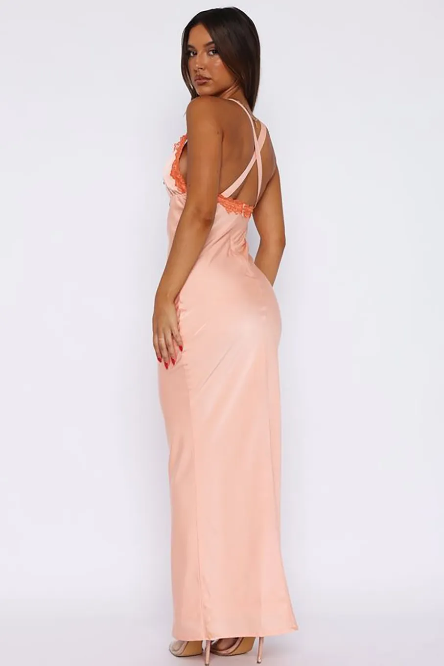 Women's Orange and Pink Dress