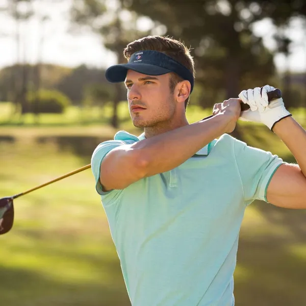 Canada 51st State Denim Visor Hat Adjustable Unisex Golf Sports Empty Top Cap