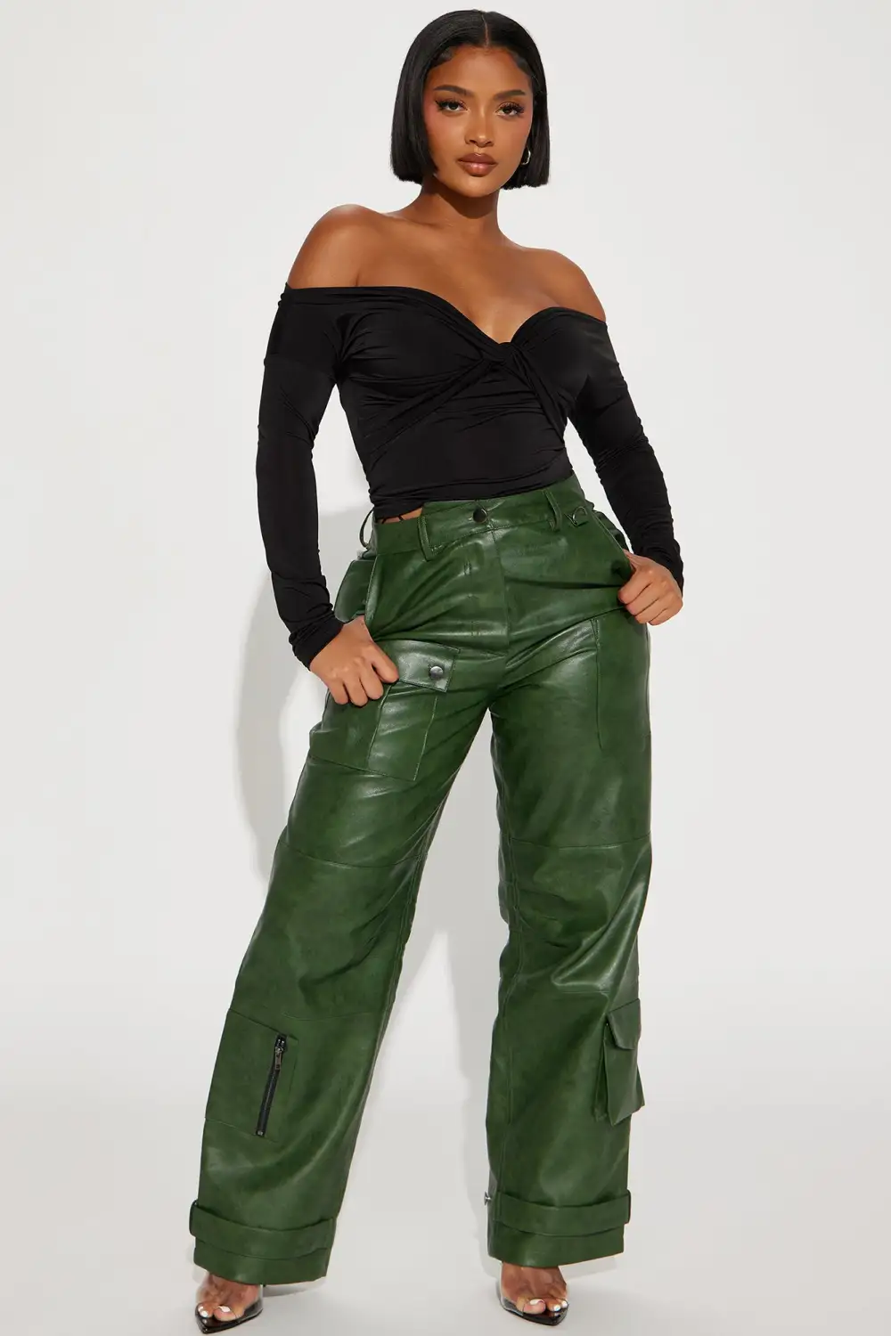 Tongue Tied Off The Shoulder Top - Black