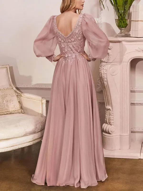 Satin embroidered elegant ladies wedding dress