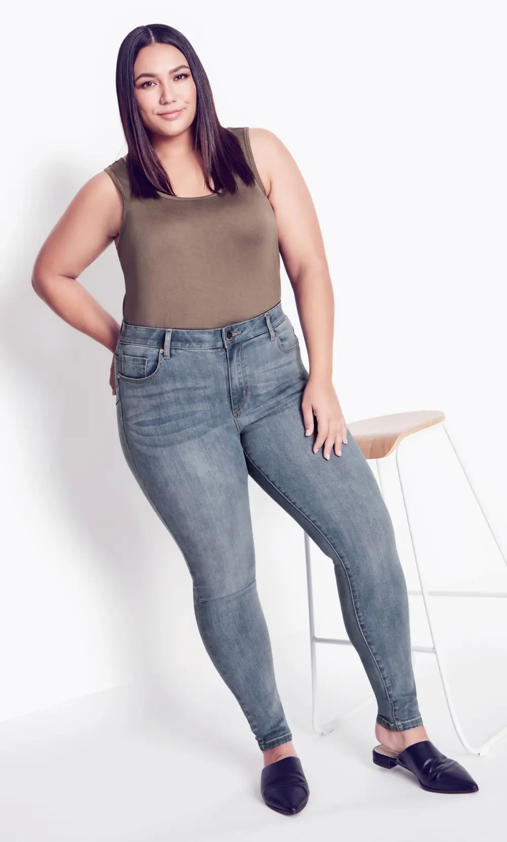 Evans Light Blue Stretch Skinny Jeans