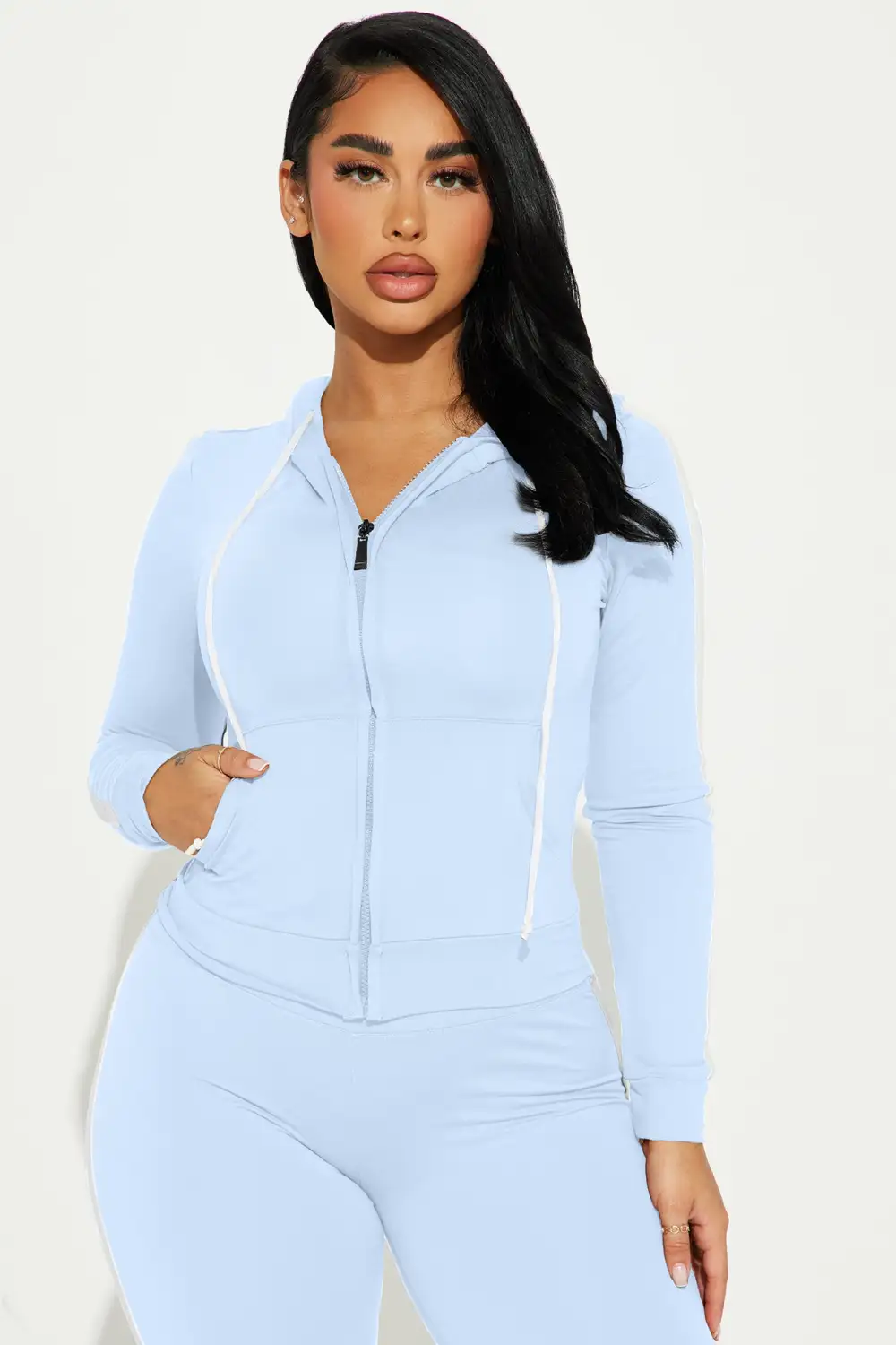 Tennis Courts III Zip Set - Baby Blue