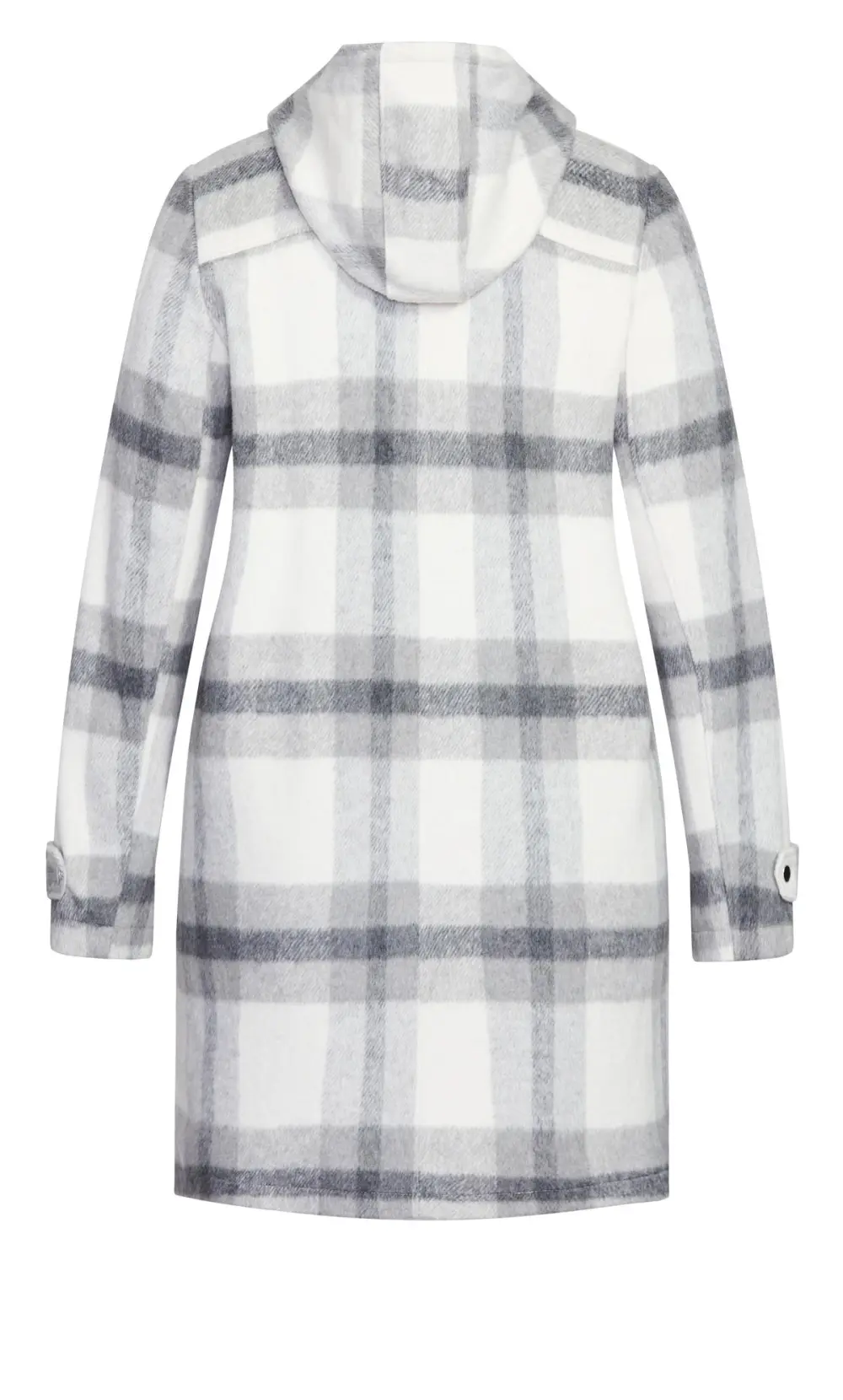 Evans Grey Check Hooded Jacket