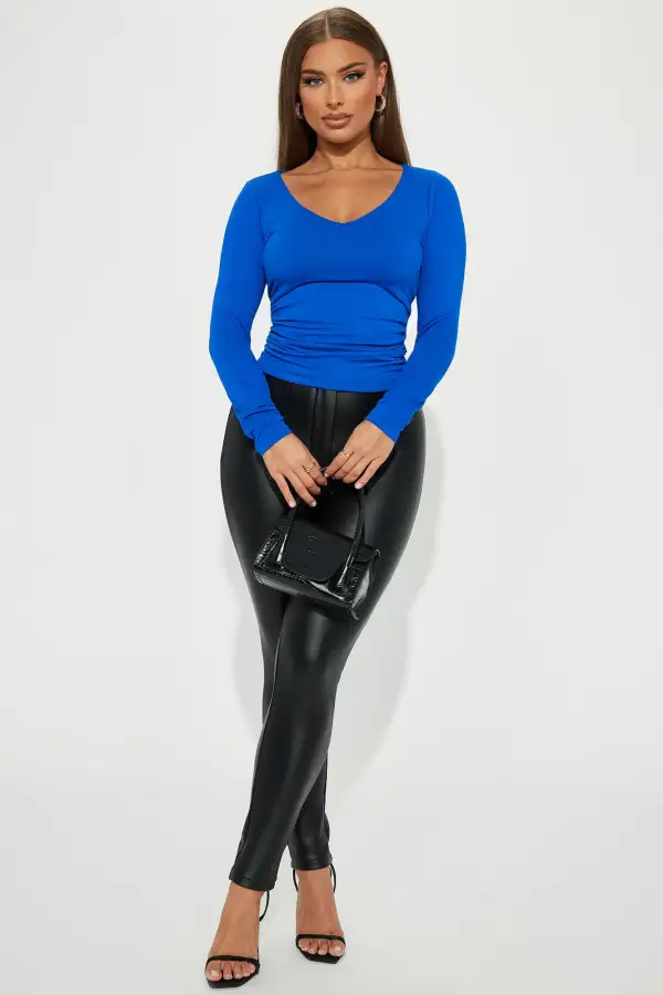 Cindy Long Sleeve Top - Royal
