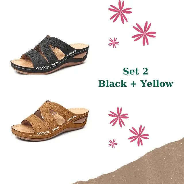 (Buy More and Save More💥)Premium Orthopedic Thick Platform Slipper Sandals