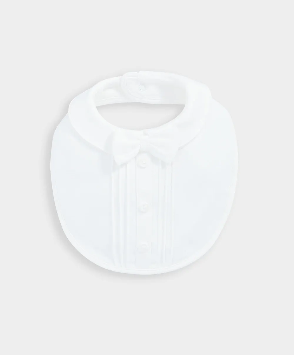Mock Shirt Bib - White