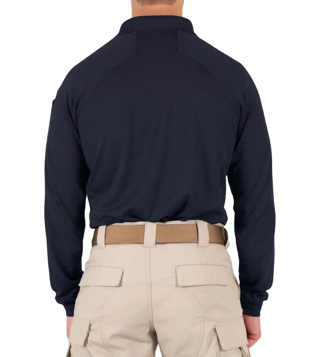 Men's Performance Long Sleeve Polo / Midnight Navy