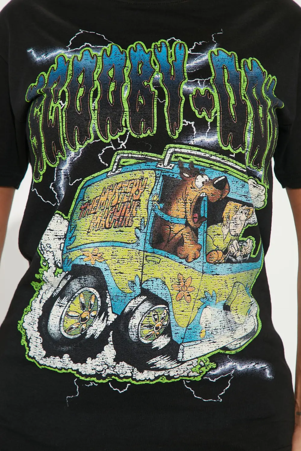 Mystery Machine Scooby Doo Graphic Tee - Black