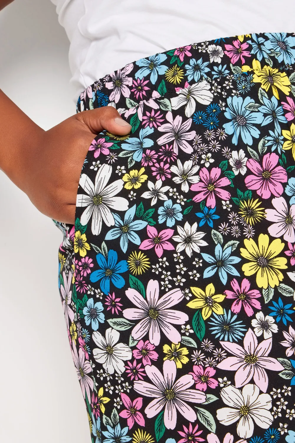 YOURS Curve Black Pull On Shorts