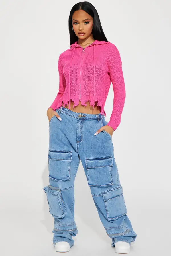 Weekend Lover Sweater - Fuchsia