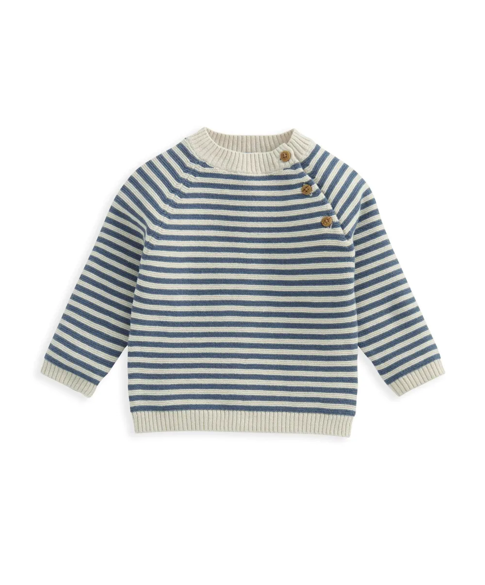 Stripe Jumper & Leggings Set - Blue