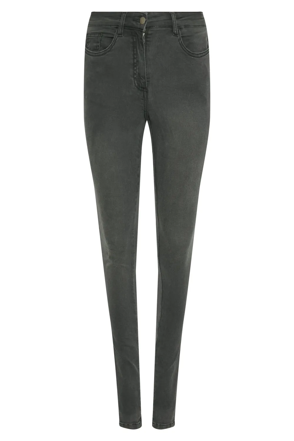 LTS Tall Dark Green AVA Stretch Skinny Jeans