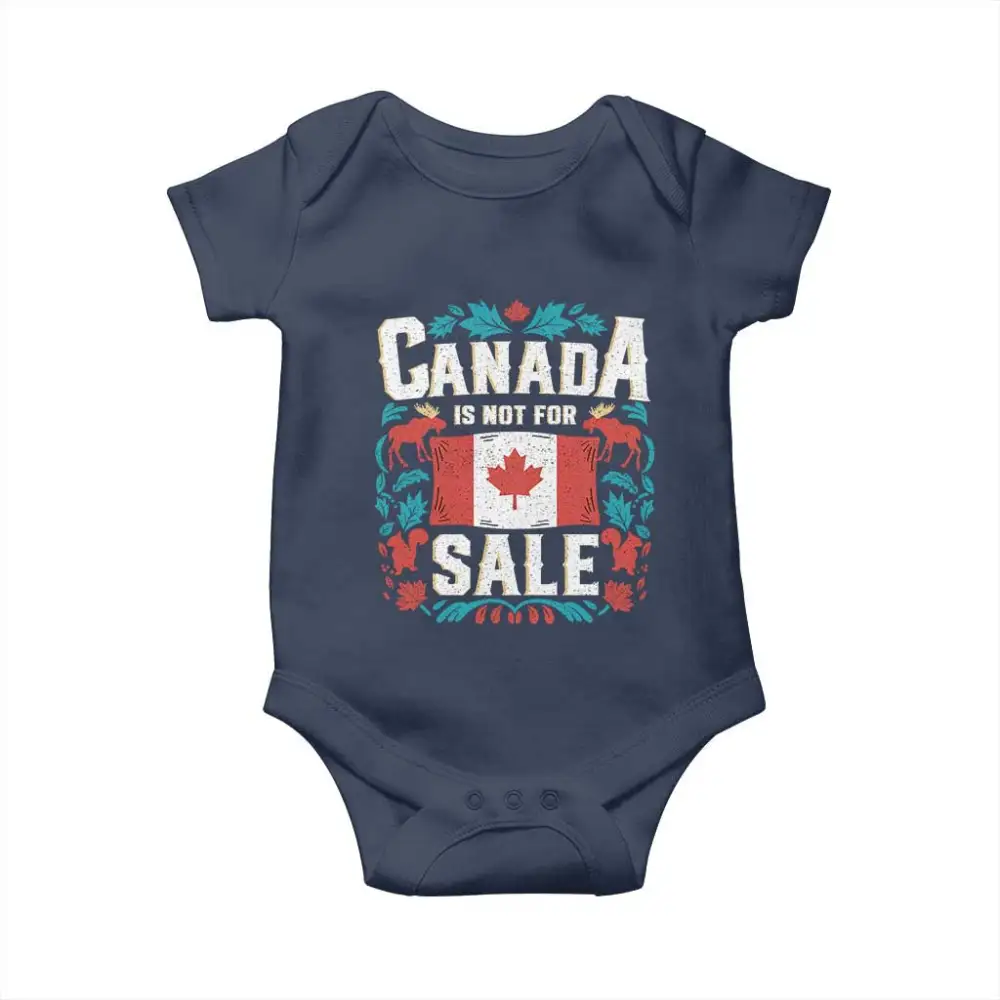 Canada Is Not For Sale Baby Onesie TS02