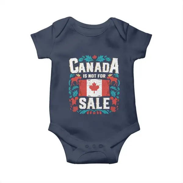Canada Is Not For Sale Baby Onesie TS02