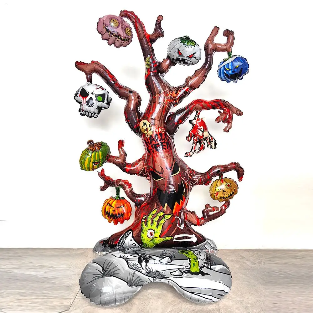 4D 22inch Halloween Foil Inflatable Eyeball Decoration Spooky Halloween Party Supplies Eyeball Balloons Halloween Home Decors