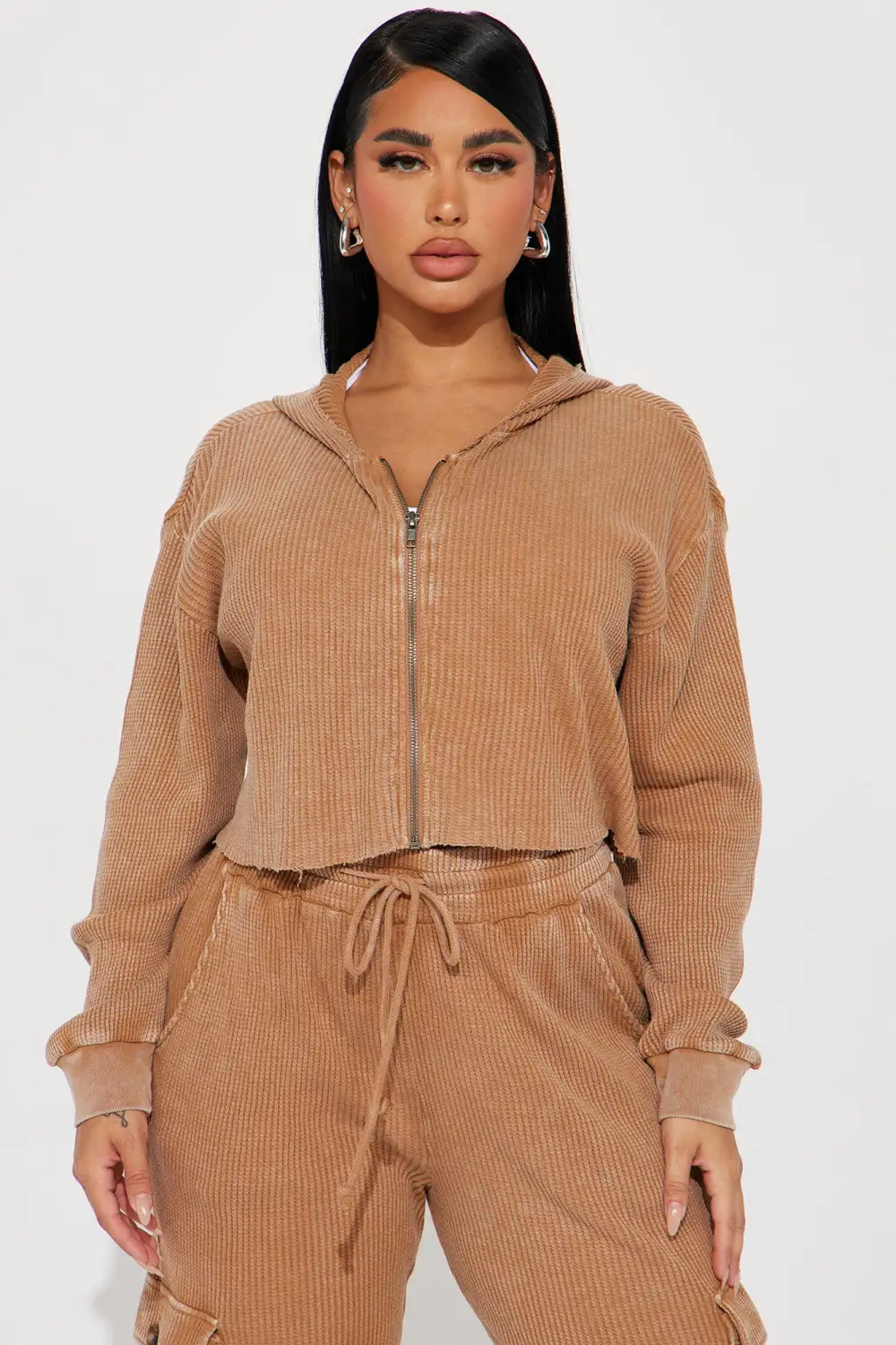 Blair Thermal Pant Set - Brown