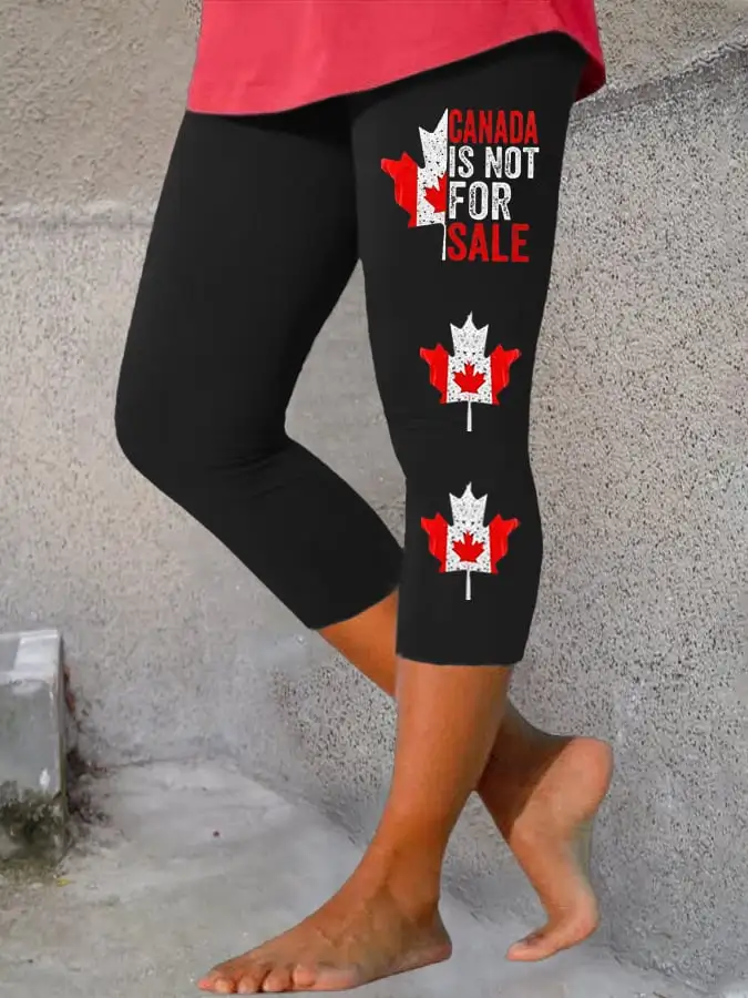 Women'sCanada Is Not For Sale Printed Leggings