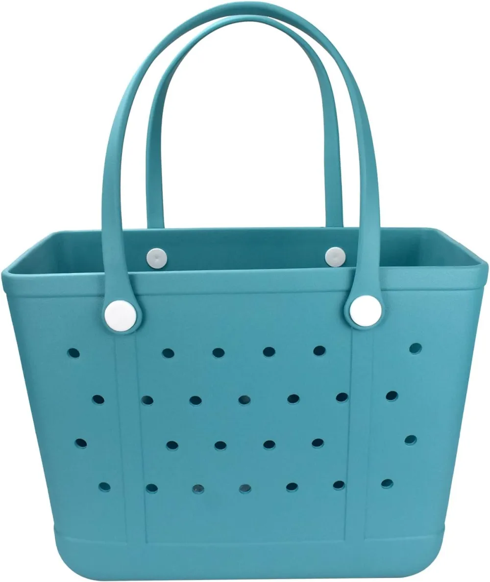 Lightweight Rubber Beach Bag X-Large Waterproof Washable Tote Bag